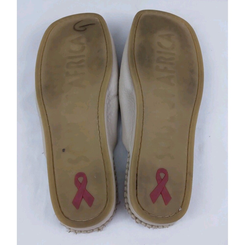 Soul Of Africa Leather Slide Mules Shoes Boho Minimalist Women's Size 37 US 6.5 - Picture 7 of 7